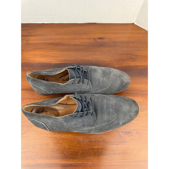 Men\'s‎ Clark\'s Oxford Gentlemans Wingtip Suede Leather Dress Shoes Size 13M main image 6